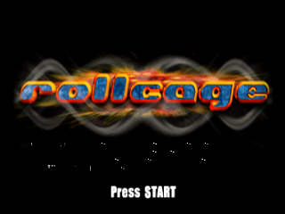 Rollcage Stage II title screen for Playstation